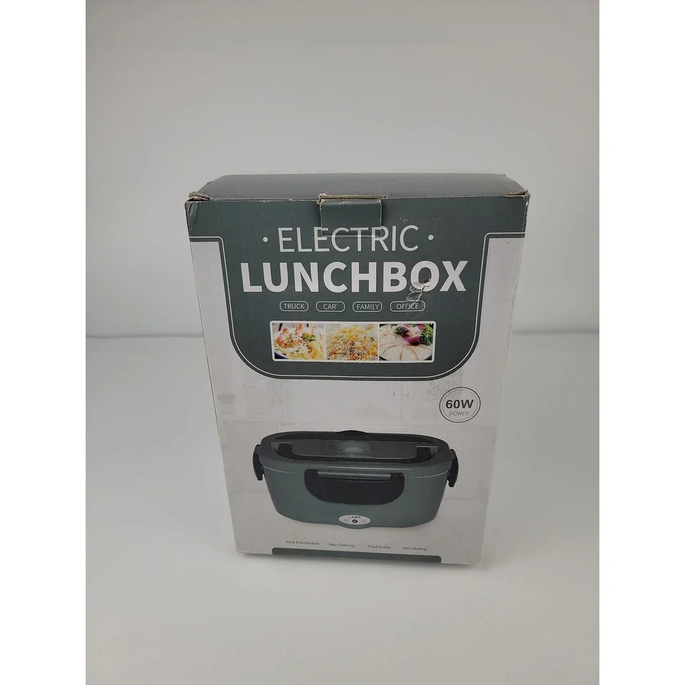 Electric Lunch Box 60W Portable Food Warmer 12V 24V 110V 1.5L for Car Truck Offi